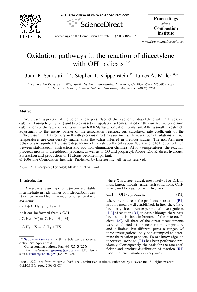 Oxidation pathways in the reaction of diacetylene with OH radicals 