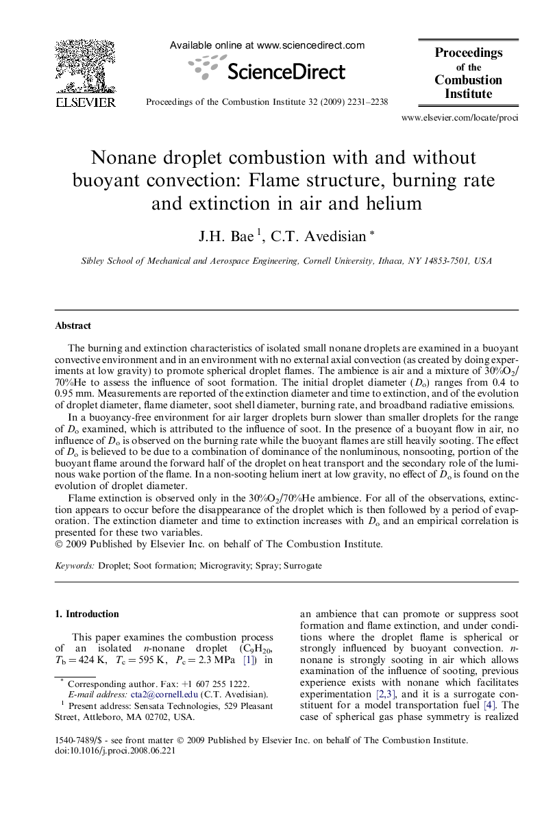 Nonane droplet combustion with and without buoyant convection: Flame structure, burning rate and extinction in air and helium