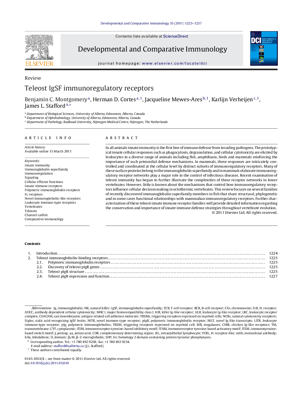 Teleost IgSF immunoregulatory receptors