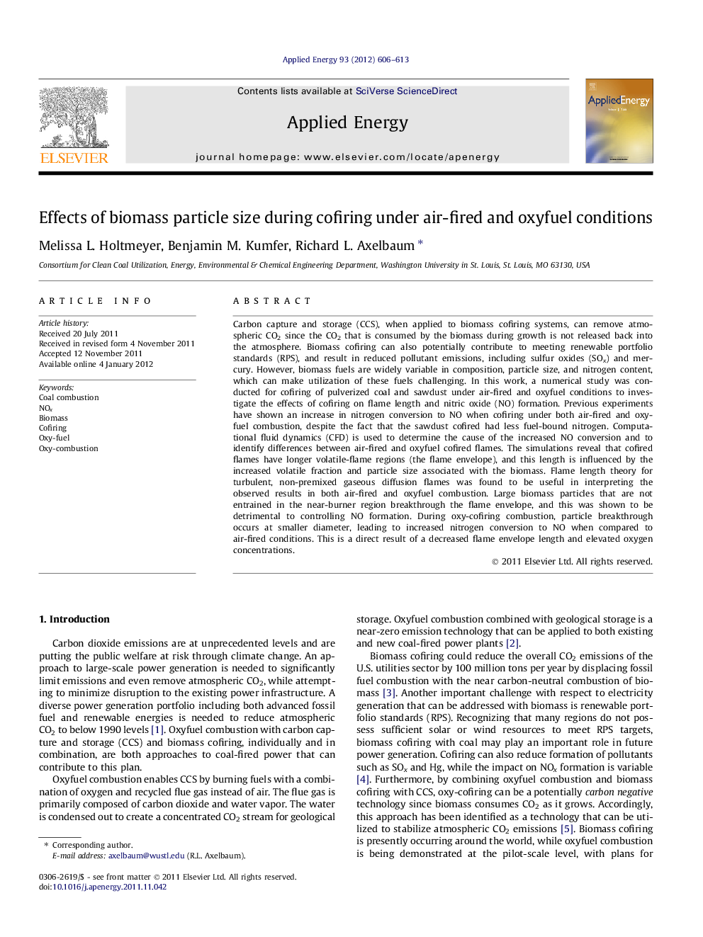 Effects of biomass particle size during cofiring under air-fired and oxyfuel conditions