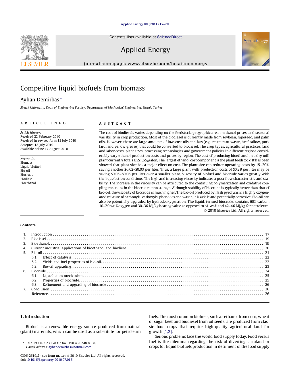 Competitive liquid biofuels from biomass