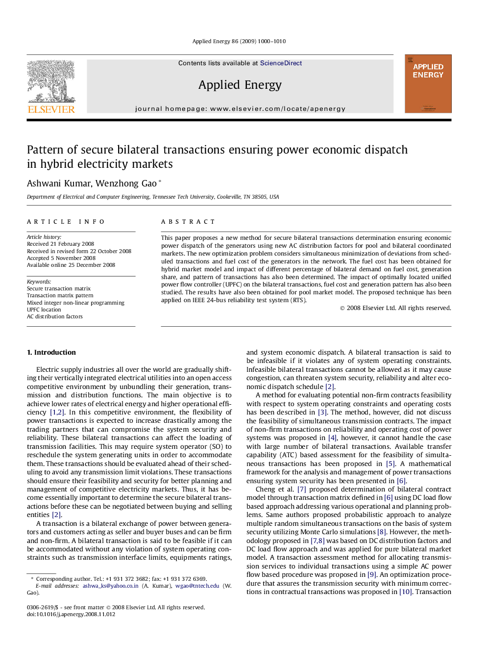 Pattern of secure bilateral transactions ensuring power economic dispatch in hybrid electricity markets