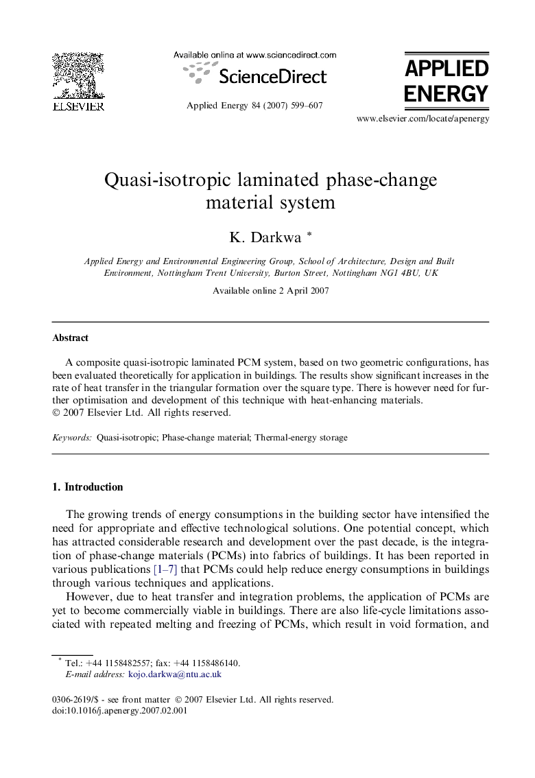 Quasi-isotropic laminated phase-change material system