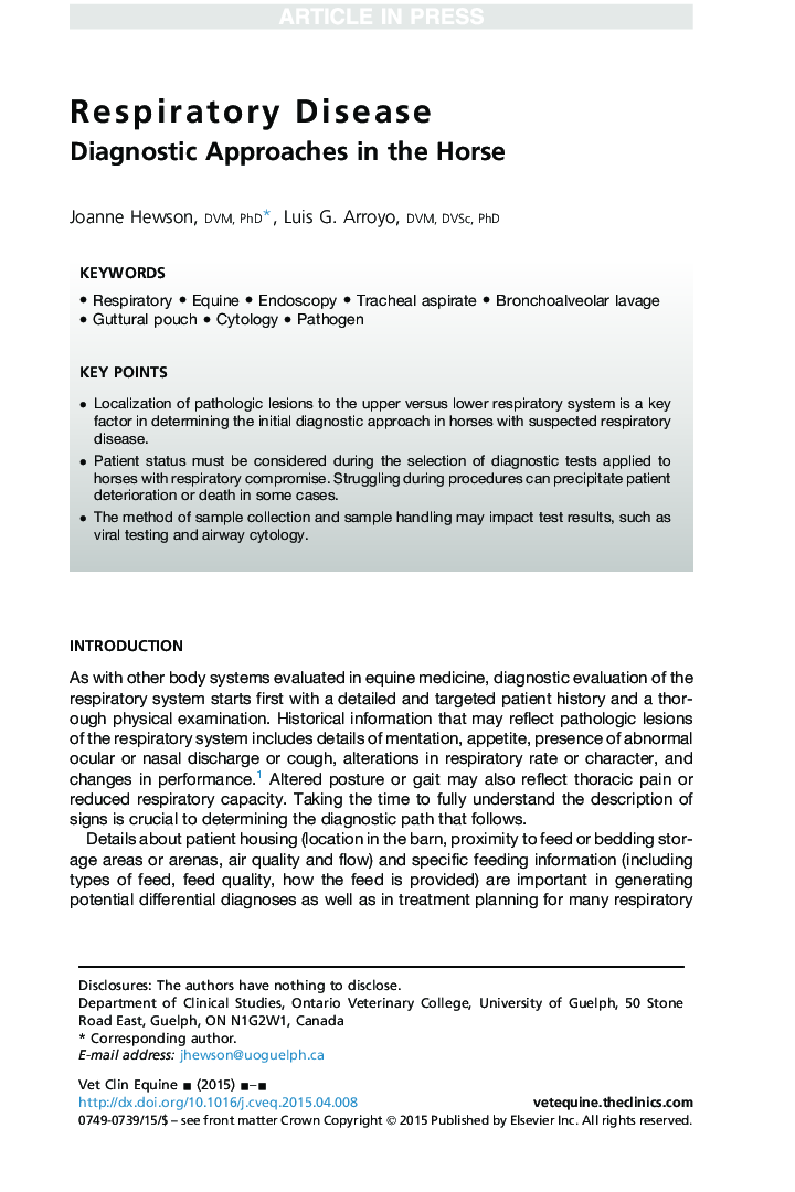 Respiratory Disease