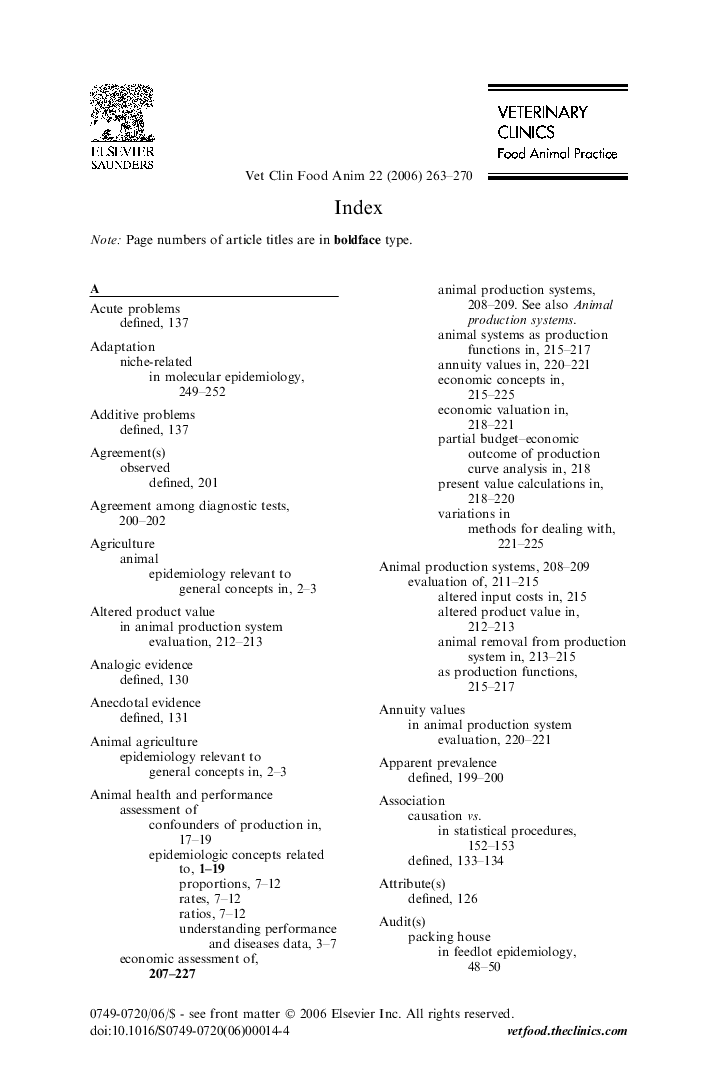 عکس صفحه اول مقاله: Index Index