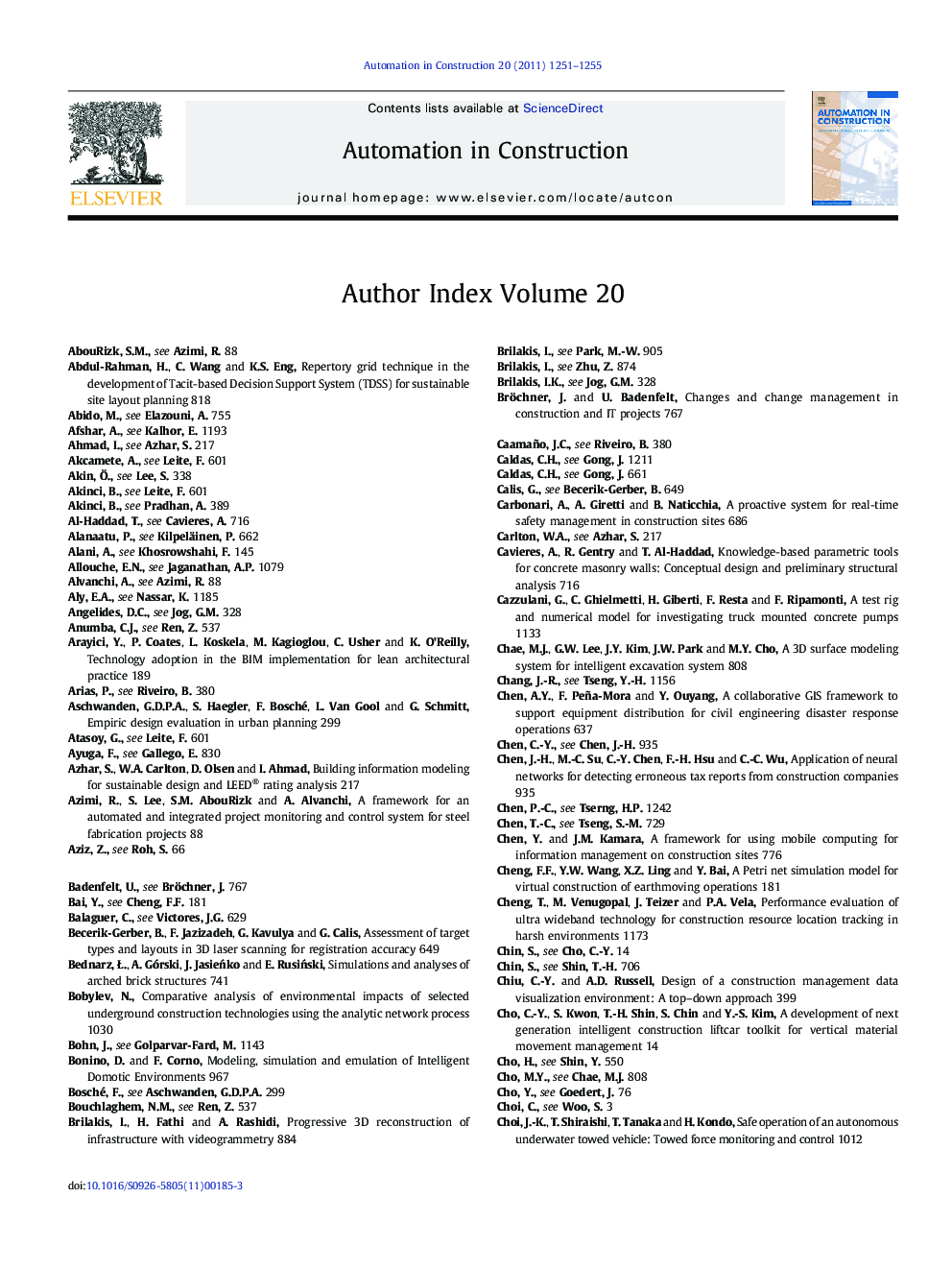 Author Index