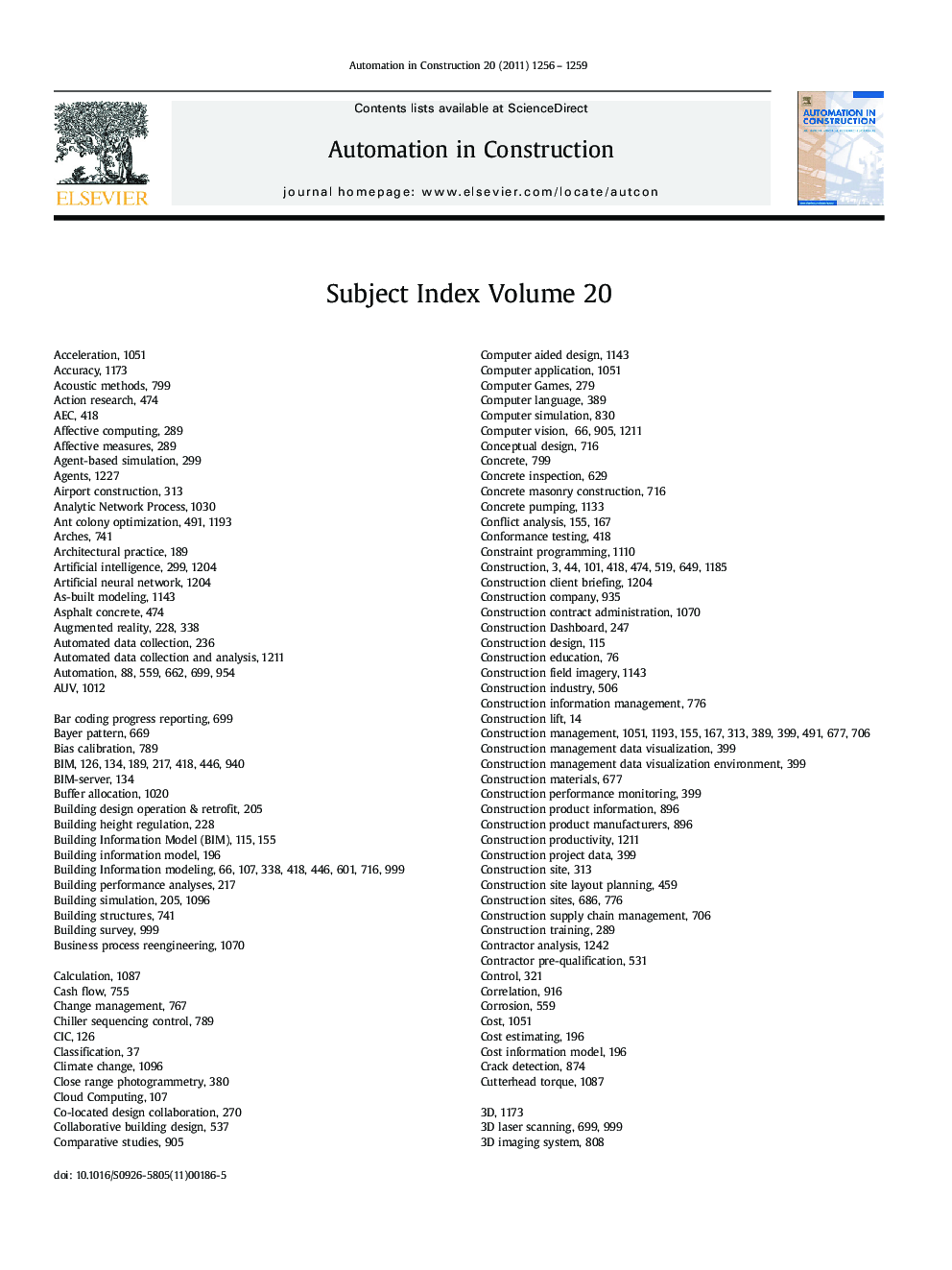 Subject Index