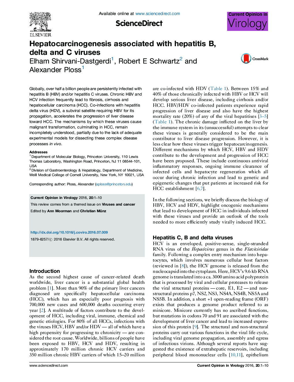 Hepatocarcinogenesis associated with hepatitis B, delta and C viruses