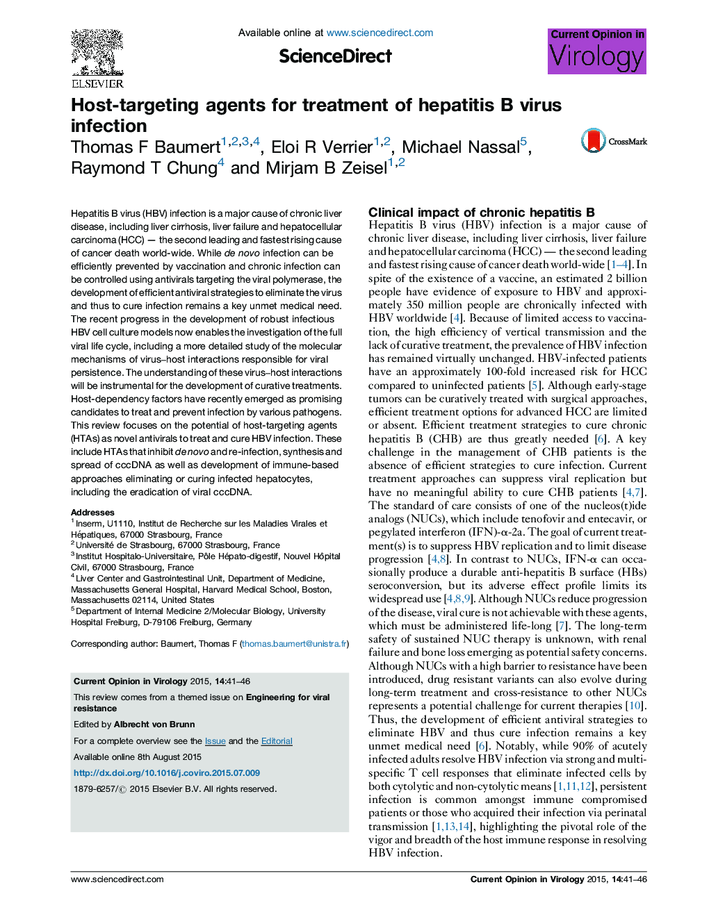 Host-targeting agents for treatment of hepatitis B virus infection