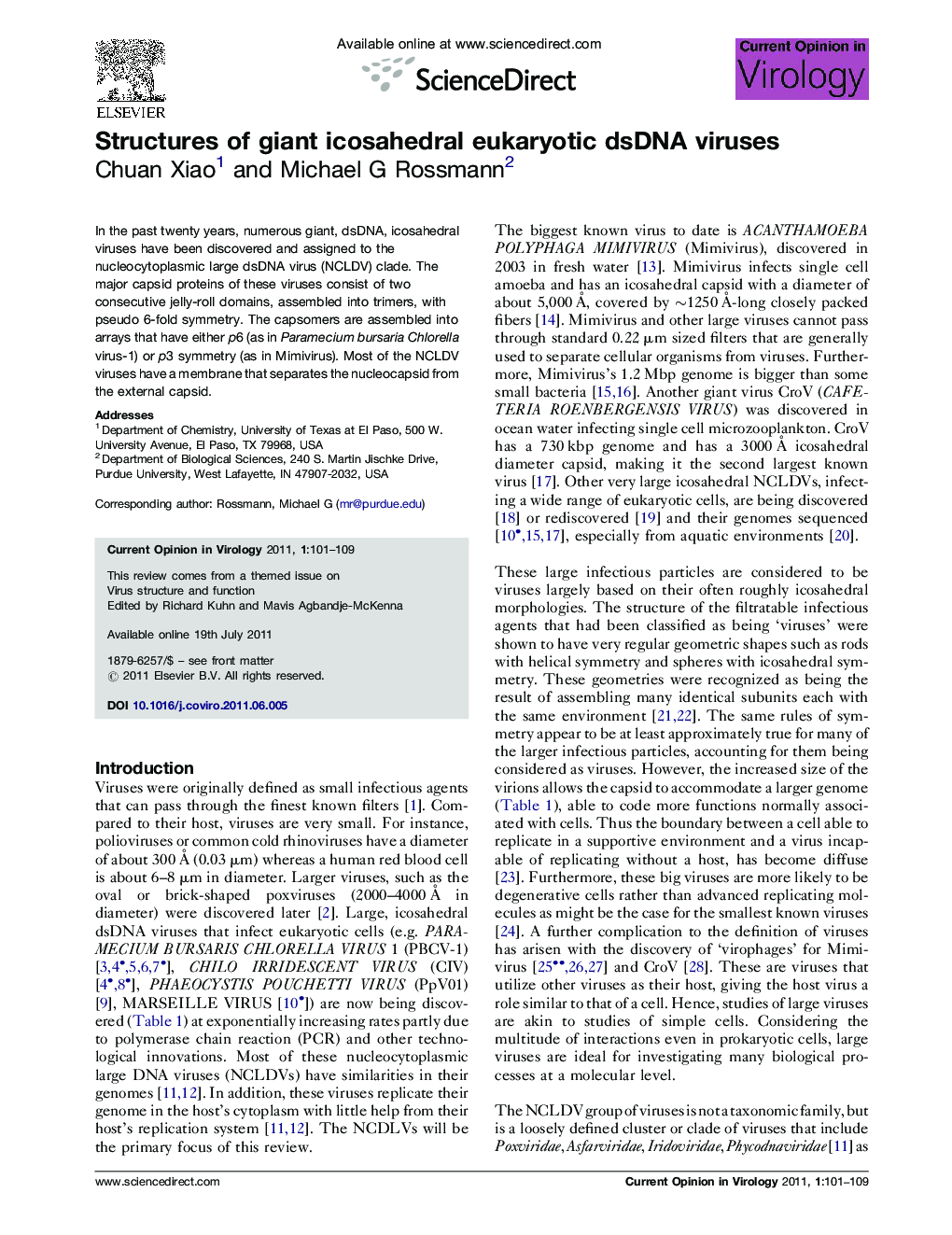 Structures of giant icosahedral eukaryotic dsDNA viruses