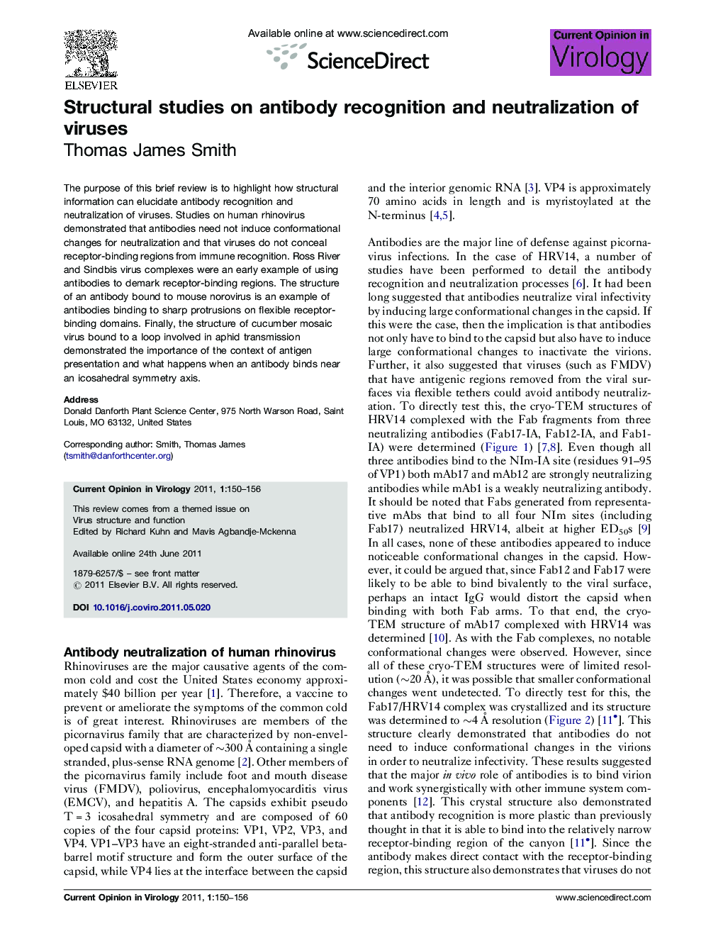 Structural studies on antibody recognition and neutralization of viruses