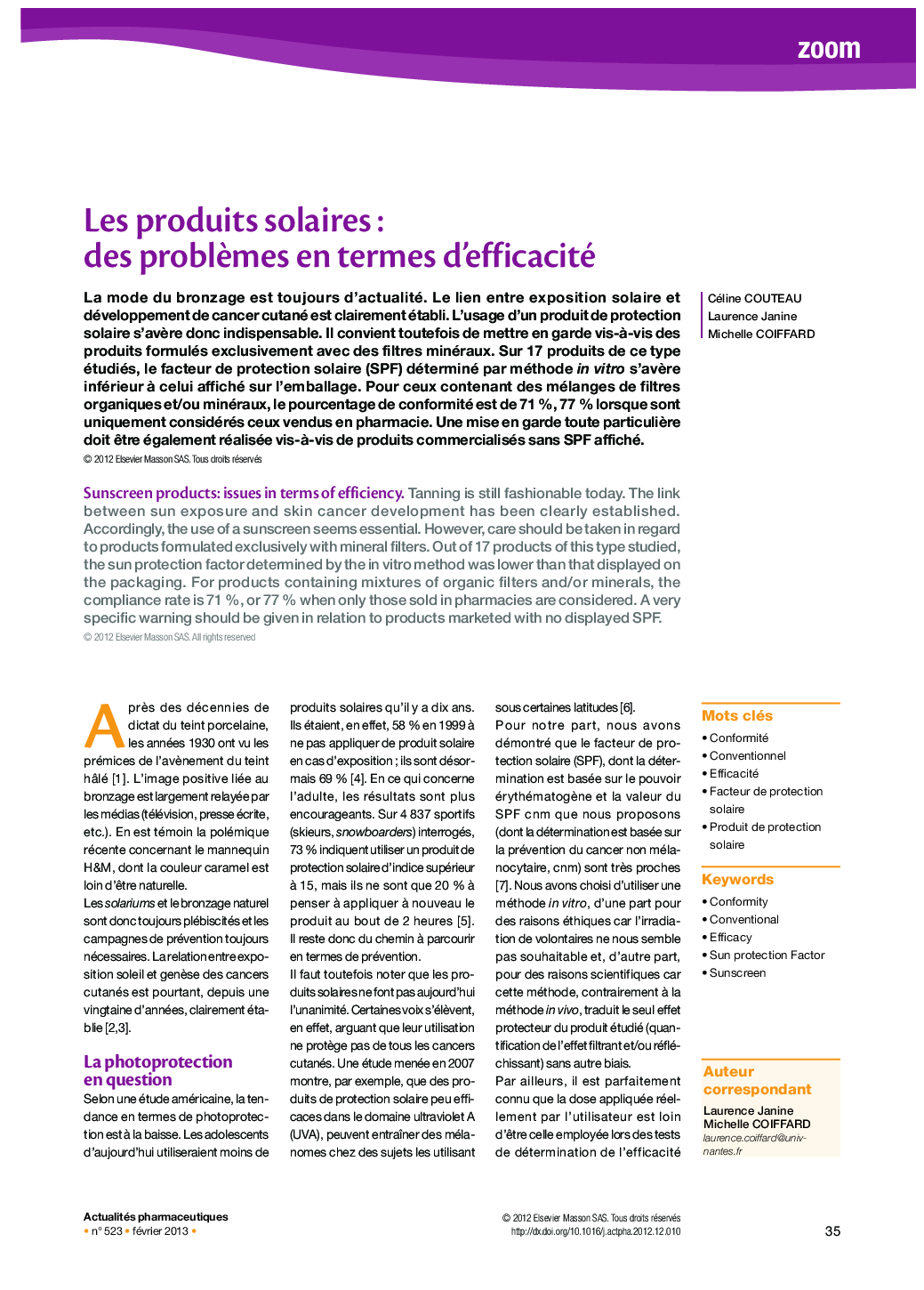 Les produits solaires : des problèmes en termes d’efficacité