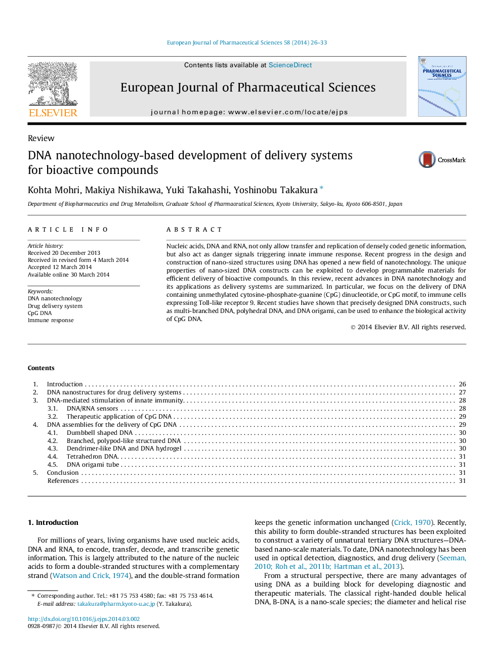 DNA nanotechnology-based development of delivery systems for bioactive compounds