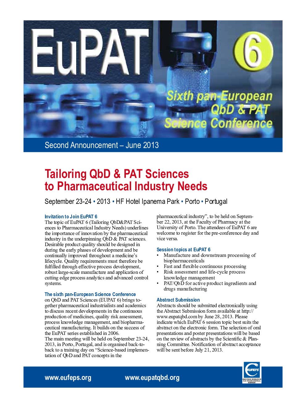 EuPAT6 Announcement
