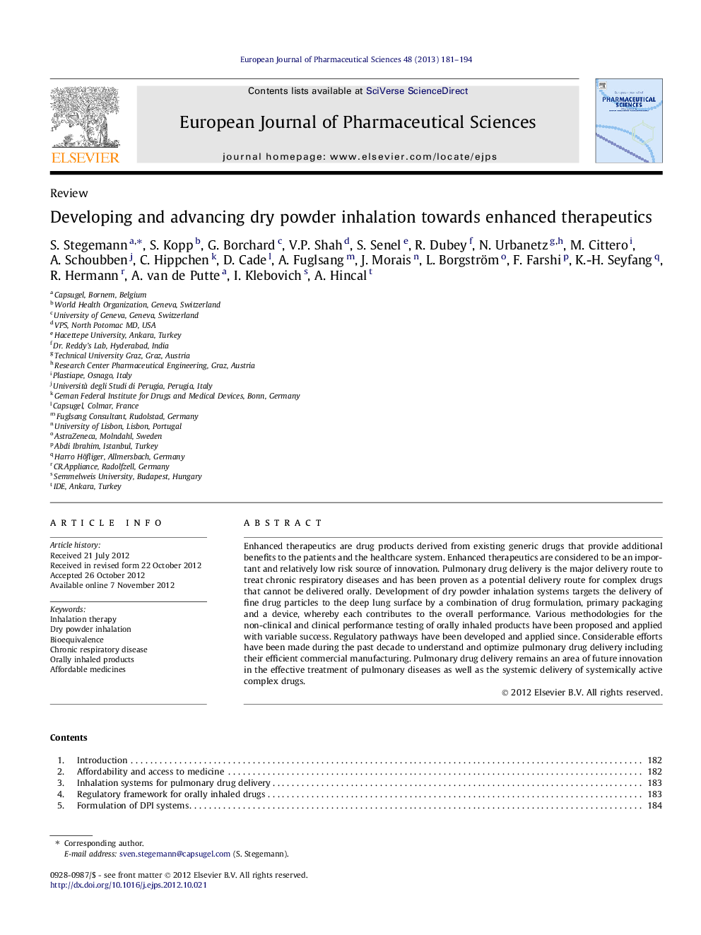 Developing and advancing dry powder inhalation towards enhanced therapeutics