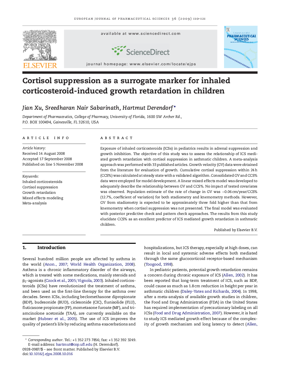 Cortisol suppression as a surrogate marker for inhaled corticosteroid-induced growth retardation in children