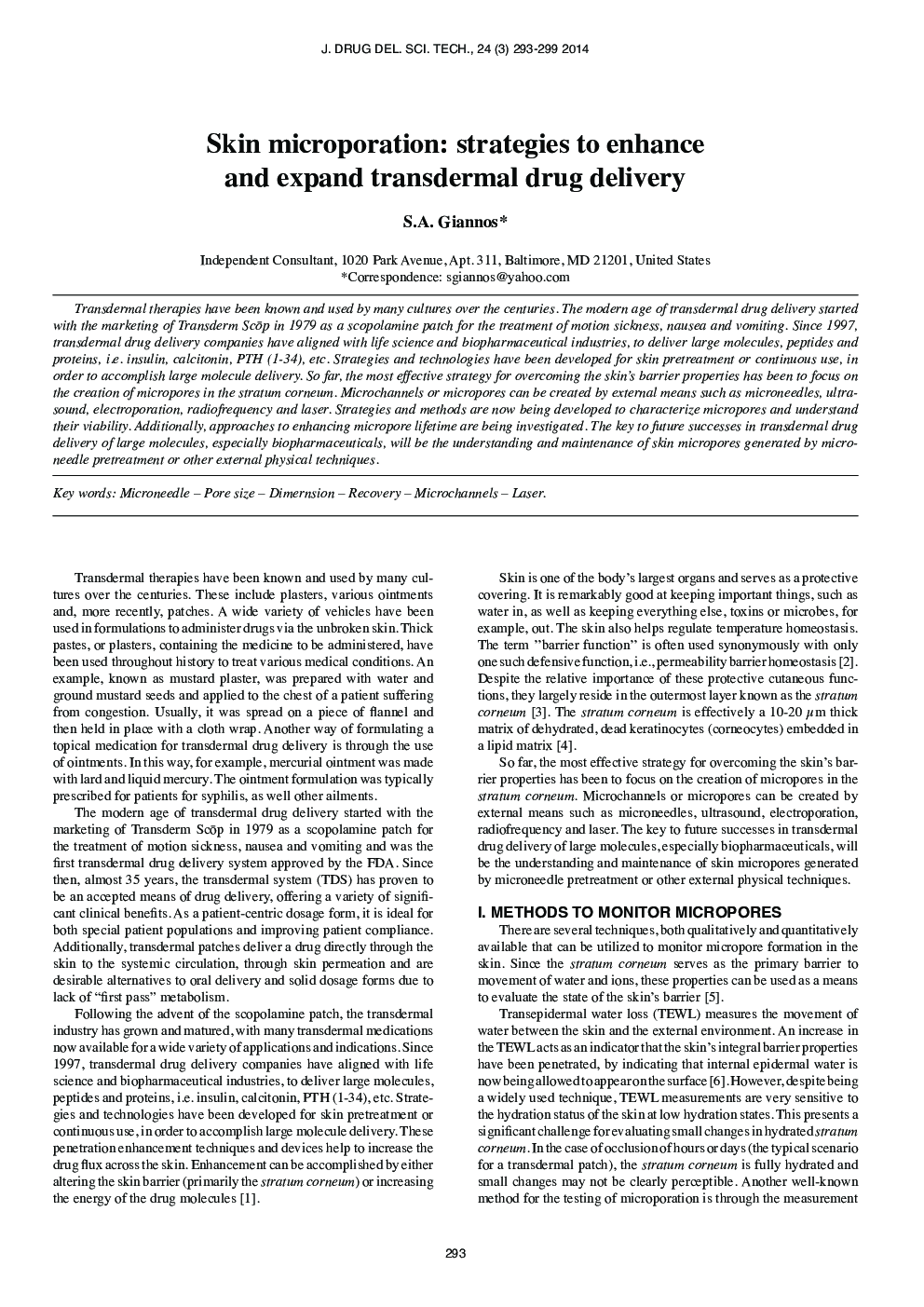 Skin microporation: strategies to enhance and expand transdermal drug delivery