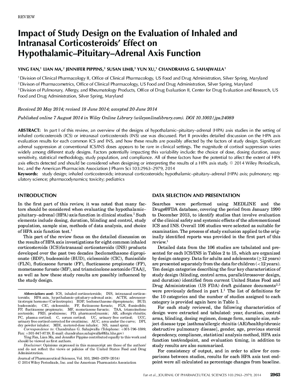 Impact of Study Design on the Evaluation of Inhaled and Intranasal Corticosteroids' Effect on Hypothalamic-Pituitary-Adrenal Axis Function