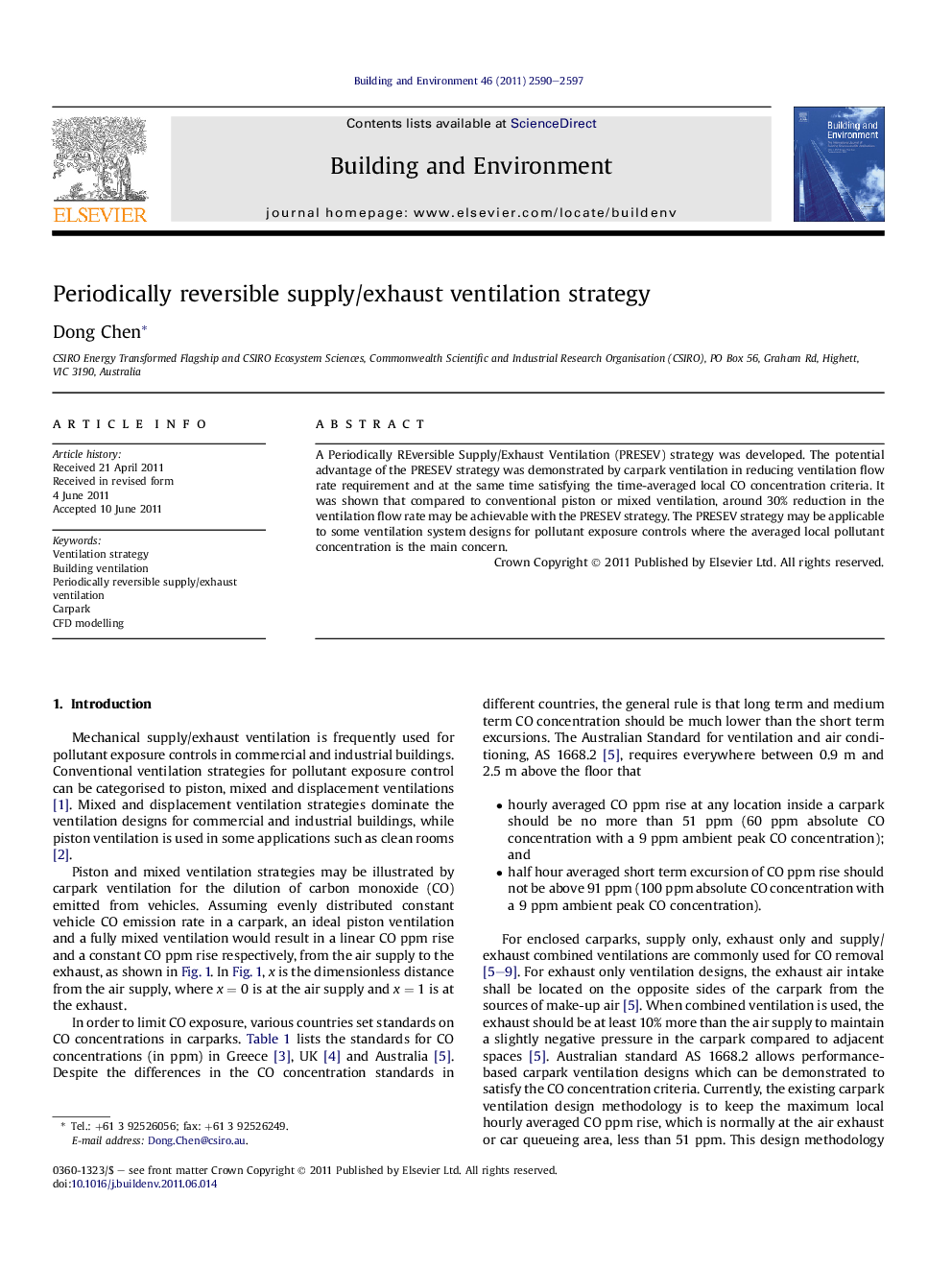 Periodically reversible supply/exhaust ventilation strategy