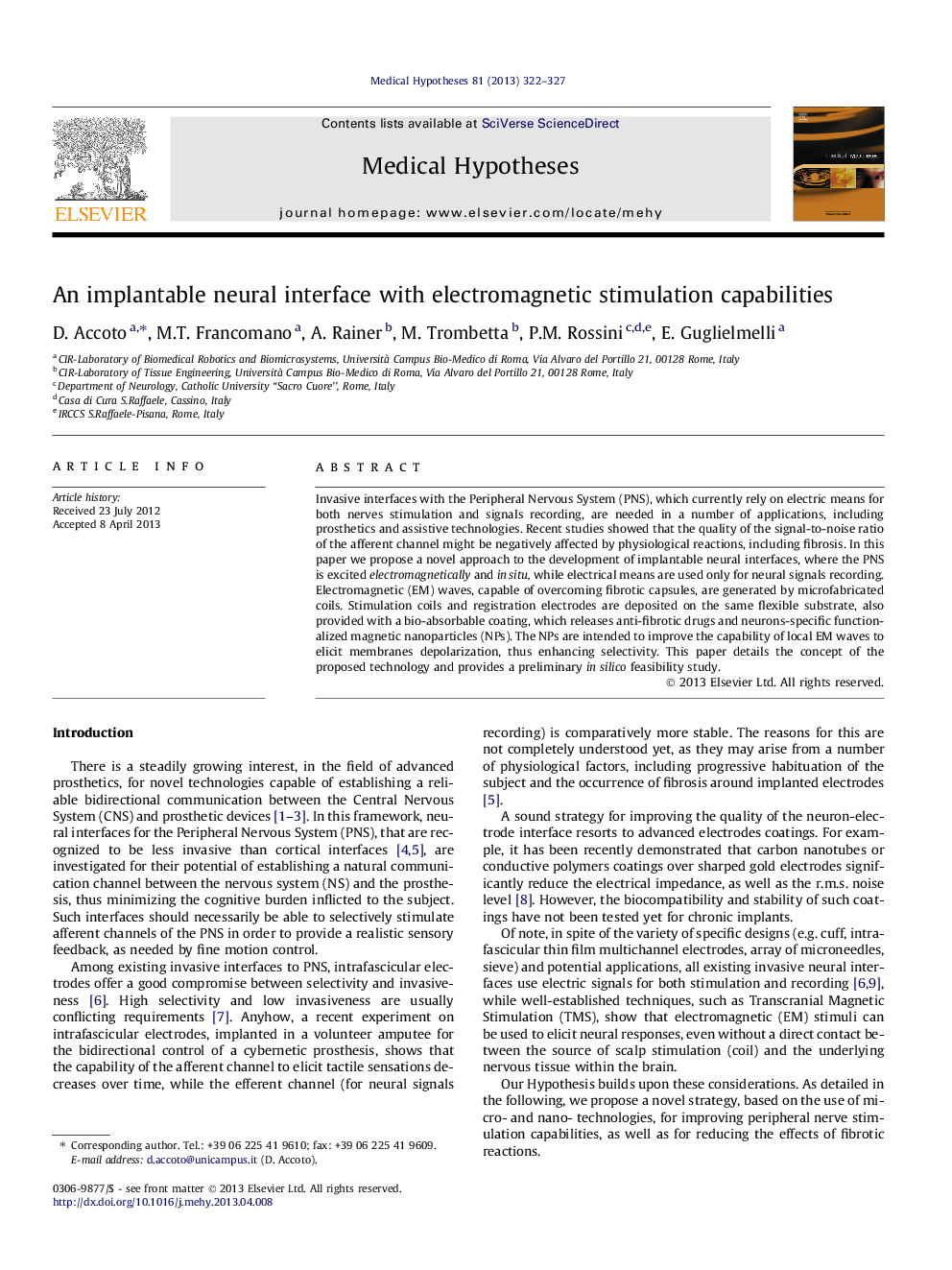 An implantable neural interface with electromagnetic stimulation capabilities