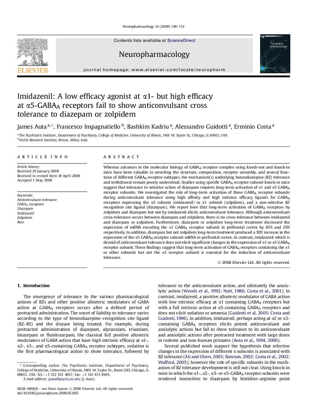 Imidazenil: A low efficacy agonist at α1- but high efficacy at α5-GABAA receptors fail to show anticonvulsant cross tolerance to diazepam or zolpidem