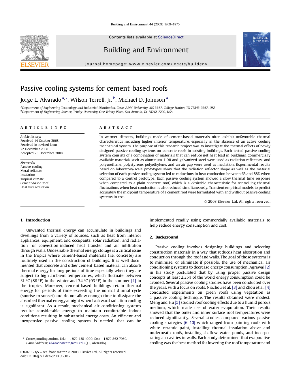 Passive cooling systems for cement-based roofs