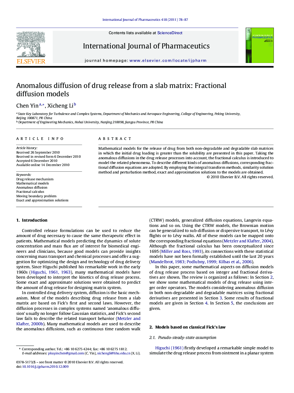 Anomalous diffusion of drug release from a slab matrix: Fractional diffusion models