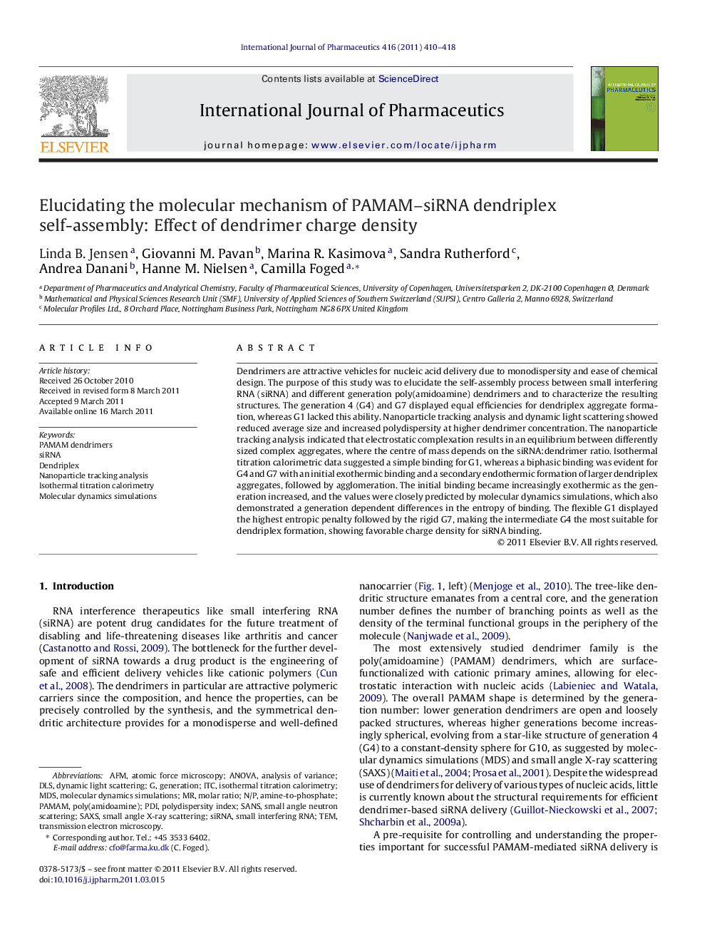 Elucidating the molecular mechanism of PAMAM–siRNA dendriplex self-assembly: Effect of dendrimer charge density