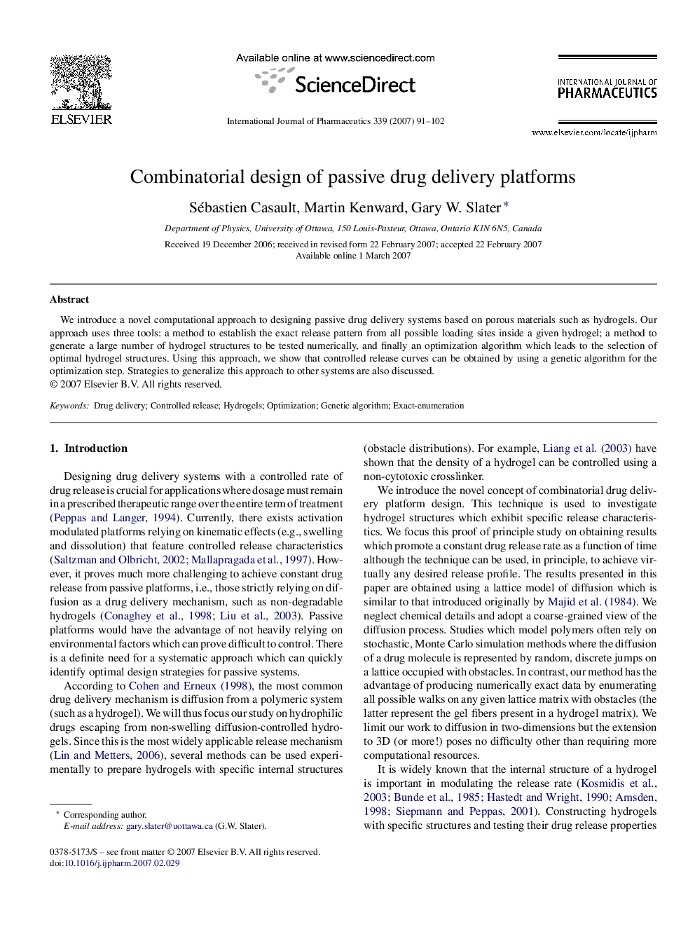 Combinatorial design of passive drug delivery platforms