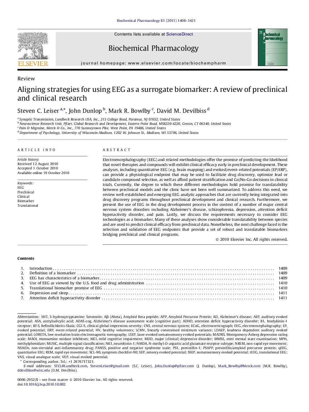 Aligning strategies for using EEG as a surrogate biomarker: A review of preclinical and clinical research