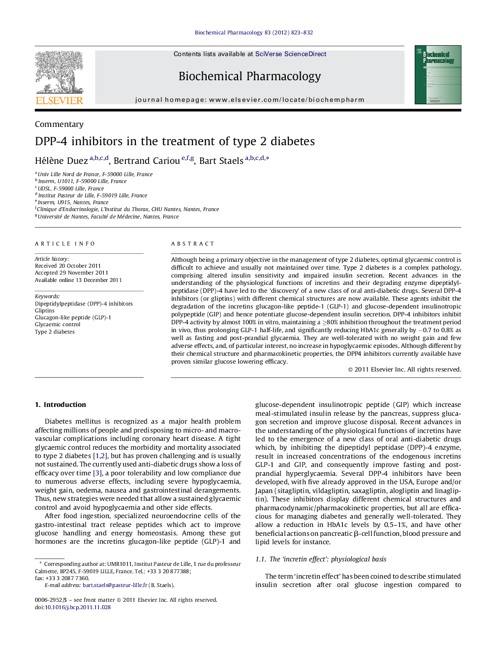 DPP-4 inhibitors in the treatment of type 2 diabetes