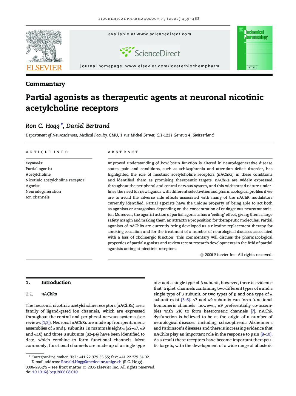 Partial agonists as therapeutic agents at neuronal nicotinic acetylcholine receptors