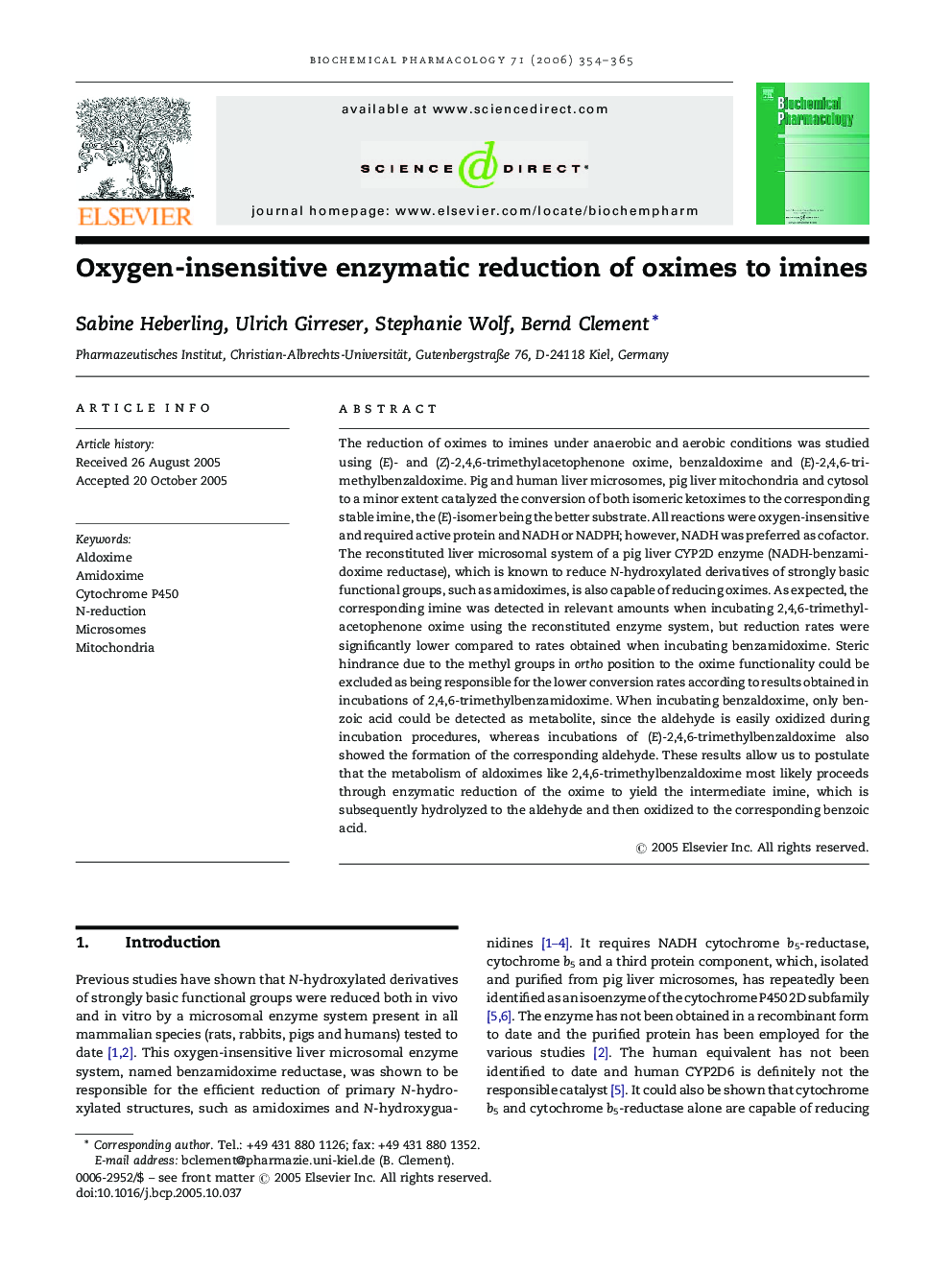 Oxygen-insensitive enzymatic reduction of oximes to imines