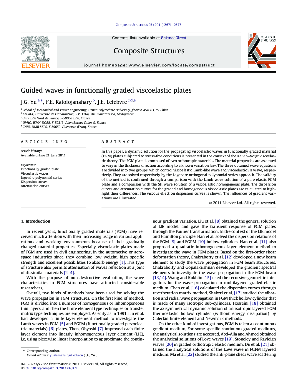 Guided waves in functionally graded viscoelastic plates