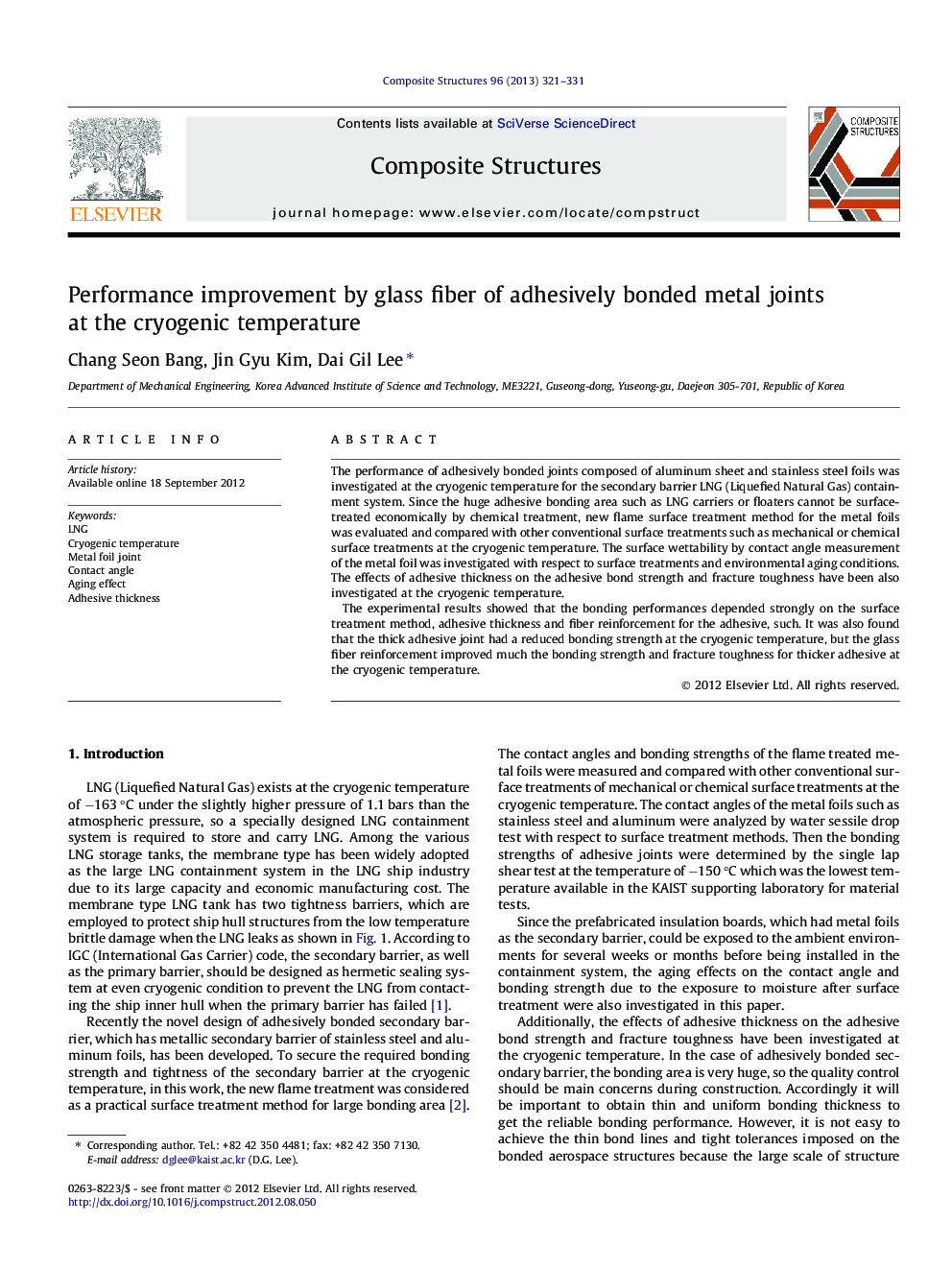 Performance improvement by glass fiber of adhesively bonded metal joints at the cryogenic temperature