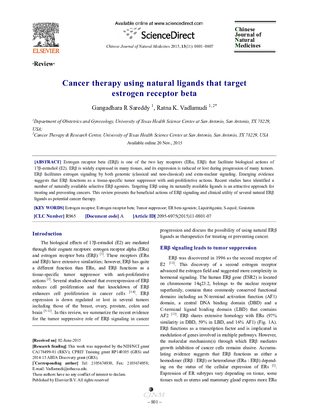 Cancer therapy using natural ligands that target estrogen receptor beta 