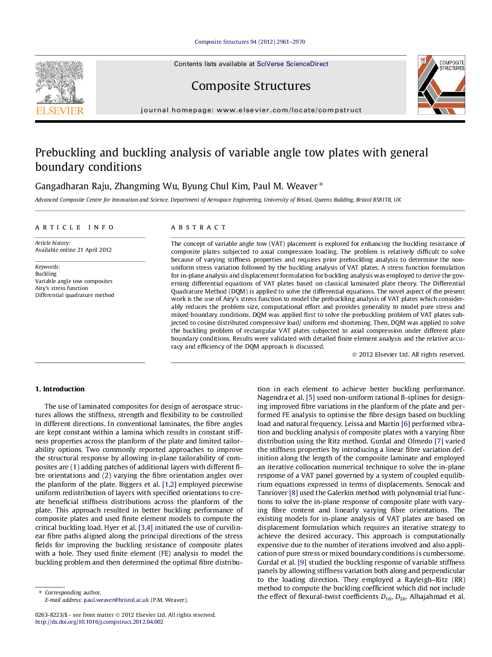 Prebuckling and buckling analysis of variable angle tow plates with general boundary conditions