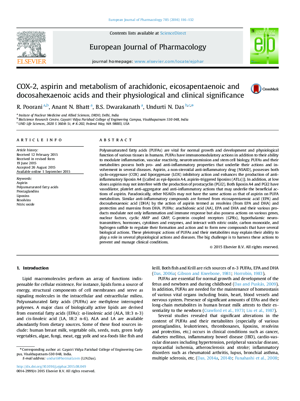 COX-2, aspirin and metabolism of arachidonic, eicosapentaenoic and docosahexaenoic acids and their physiological and clinical significance