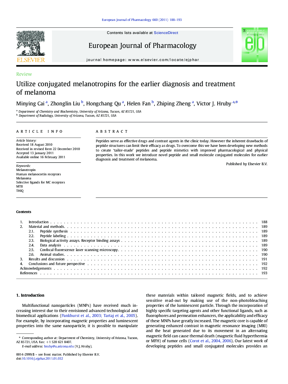 Utilize conjugated melanotropins for the earlier diagnosis and treatment of melanoma
