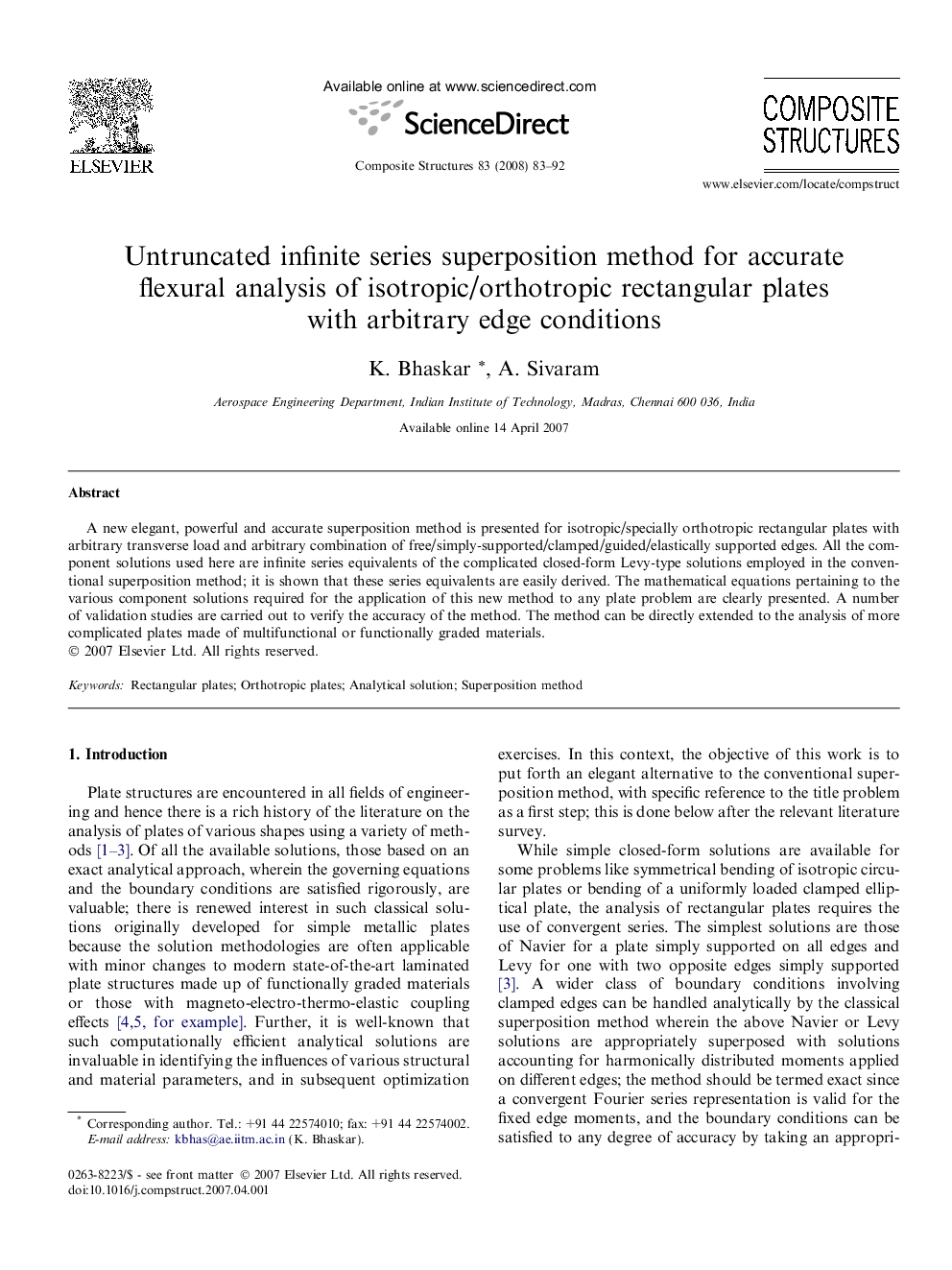 Untruncated infinite series superposition method for accurate flexural analysis of isotropic/orthotropic rectangular plates with arbitrary edge conditions