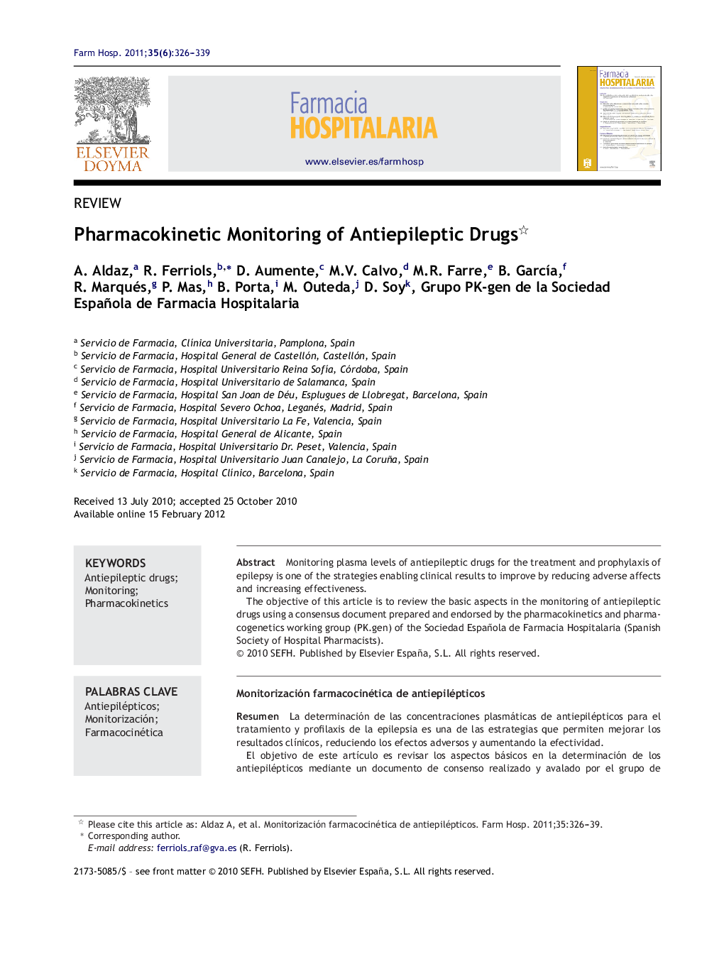Pharmacokinetic Monitoring of Antiepileptic Drugs