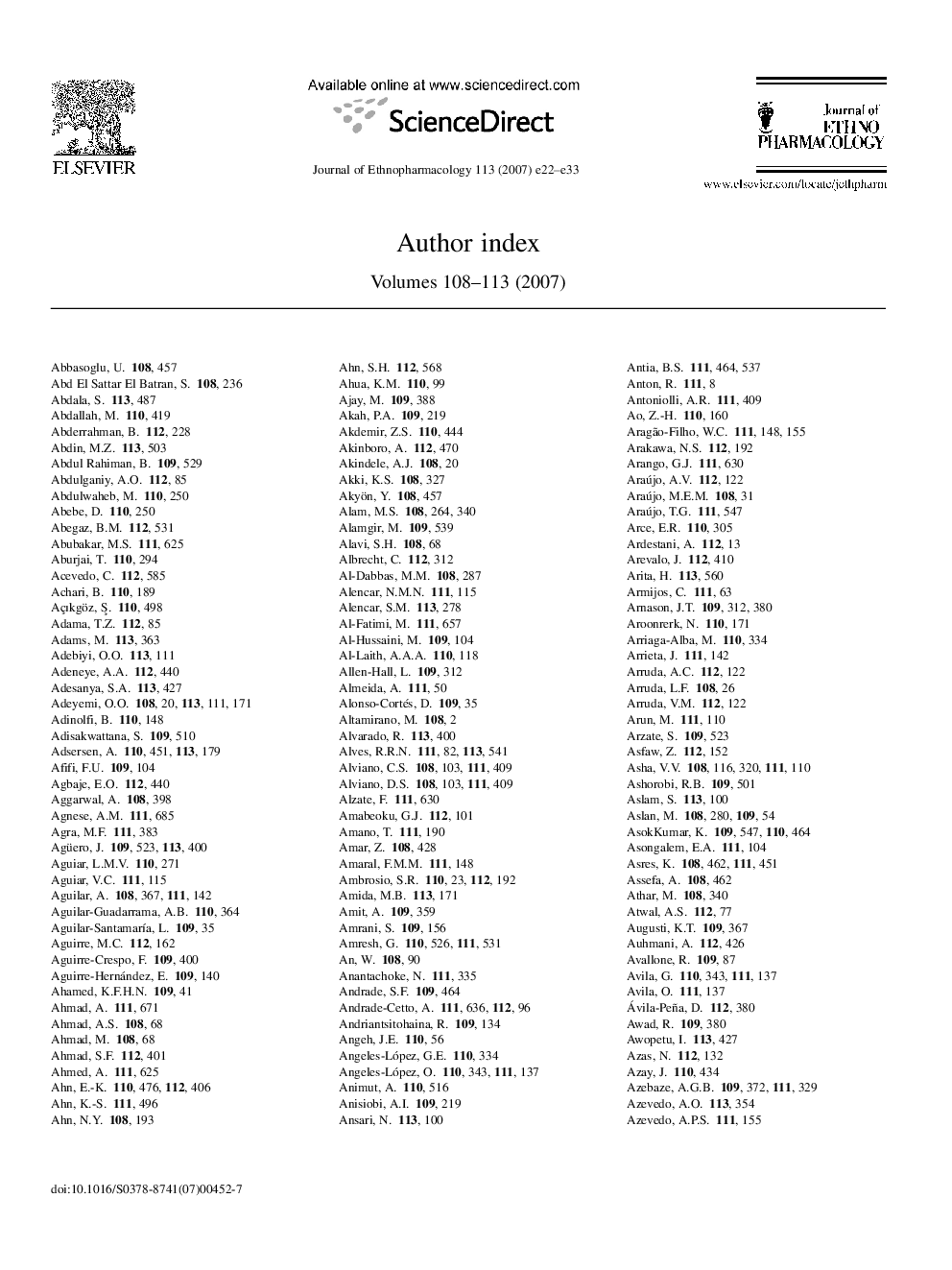 Author Index