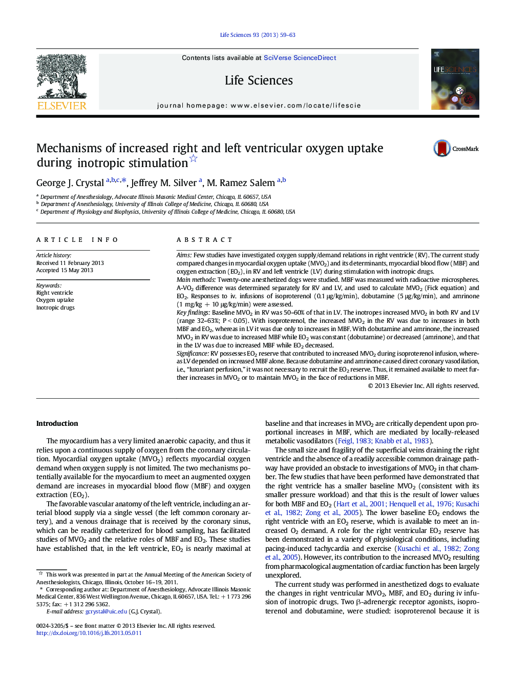 Mechanisms of increased right and left ventricular oxygen uptake during inotropic stimulation 