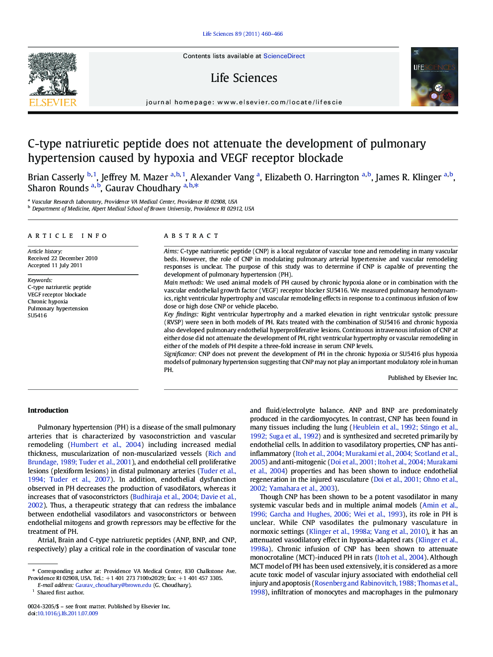 C-type natriuretic peptide does not attenuate the development of pulmonary hypertension caused by hypoxia and VEGF receptor blockade