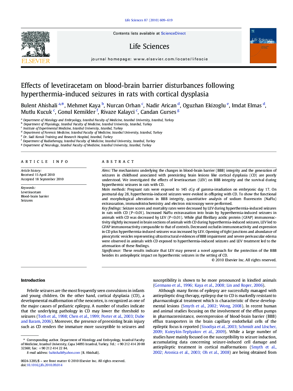 Effects of levetiracetam on blood-brain barrier disturbances following hyperthermia-induced seizures in rats with cortical dysplasia