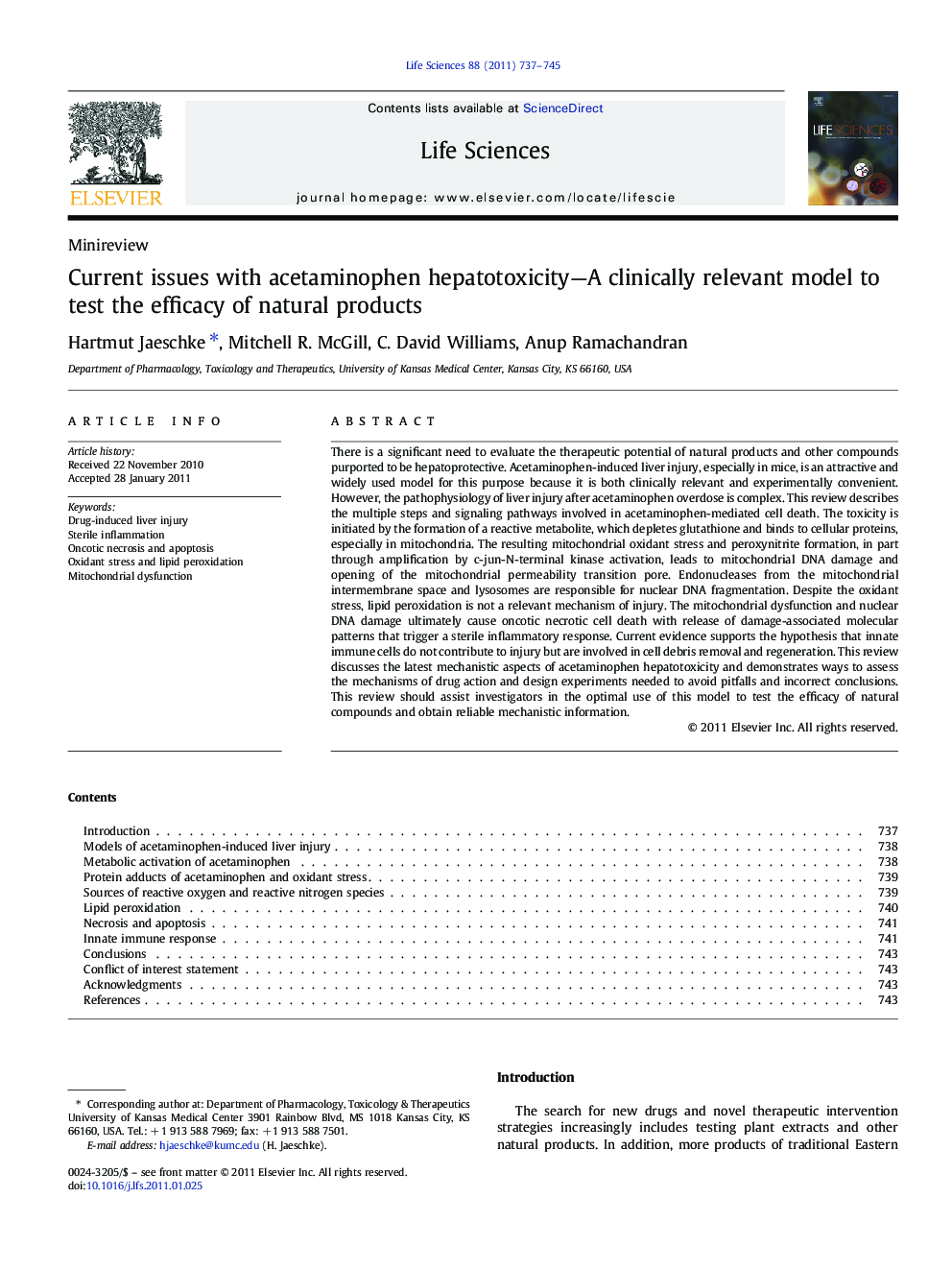 Current issues with acetaminophen hepatotoxicity—A clinically relevant model to test the efficacy of natural products