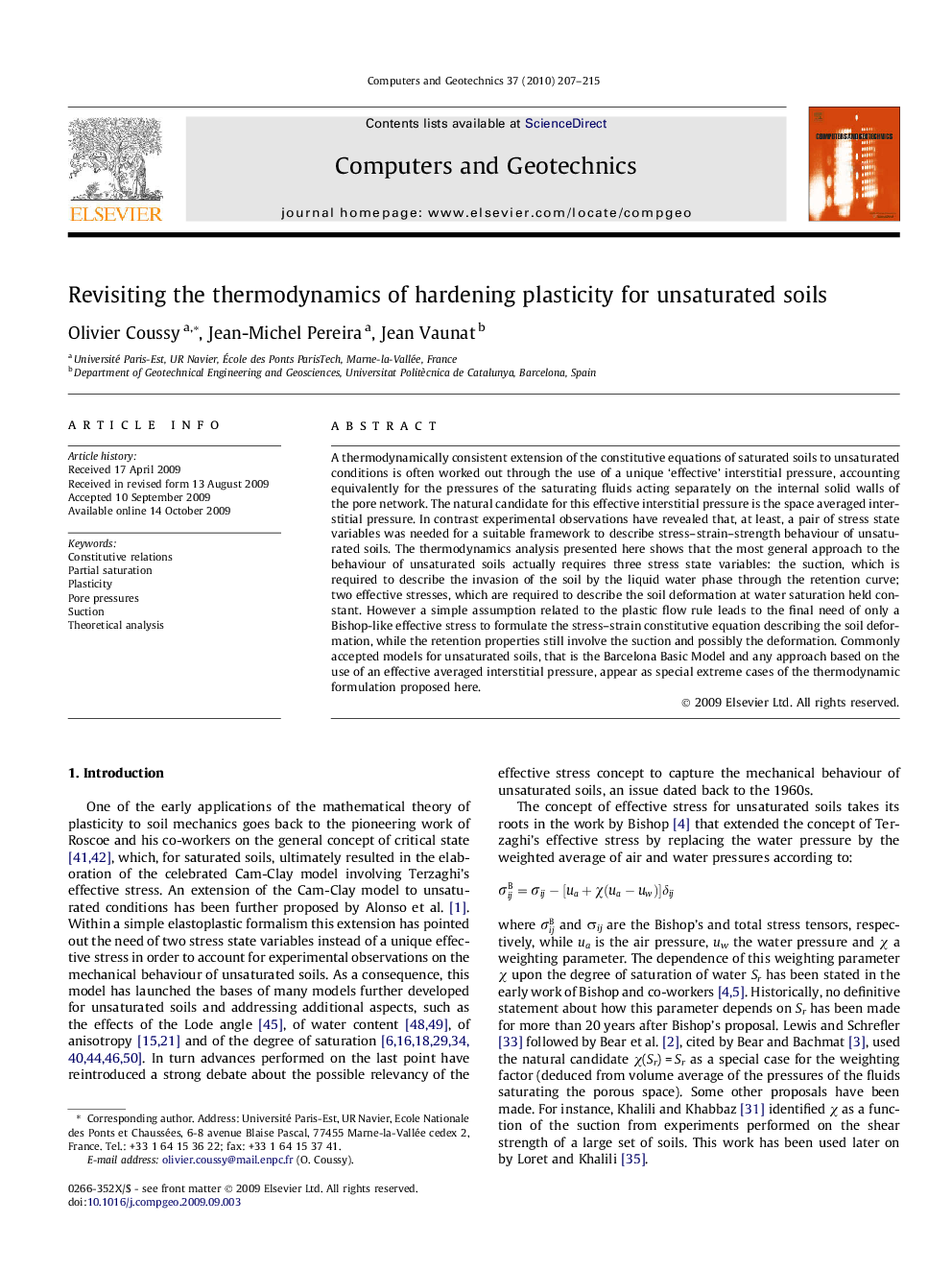 Revisiting the thermodynamics of hardening plasticity for unsaturated soils