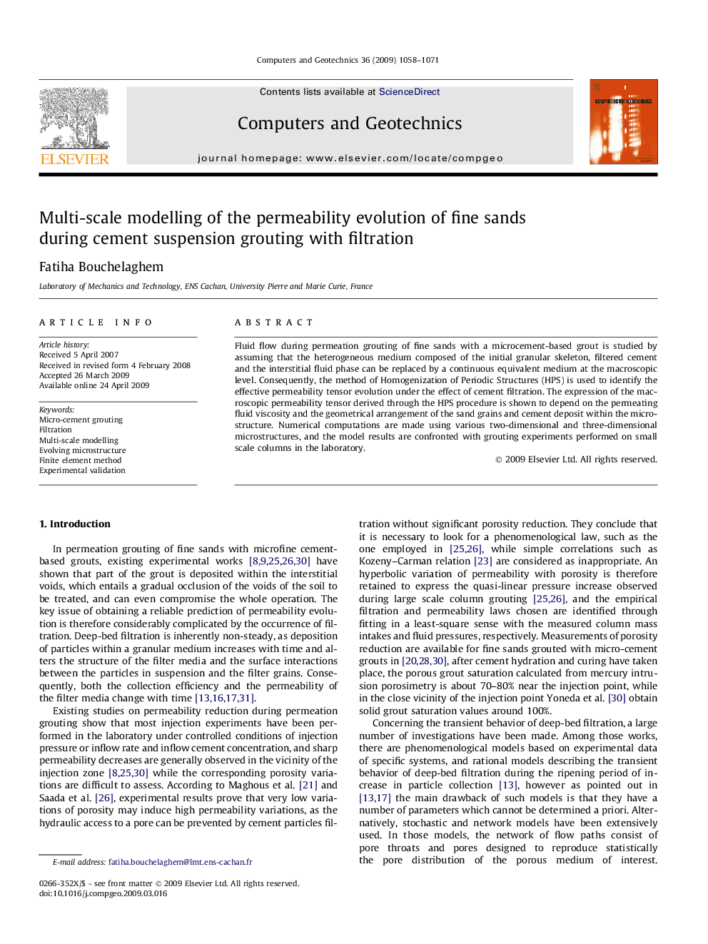 Multi-scale modelling of the permeability evolution of fine sands during cement suspension grouting with filtration