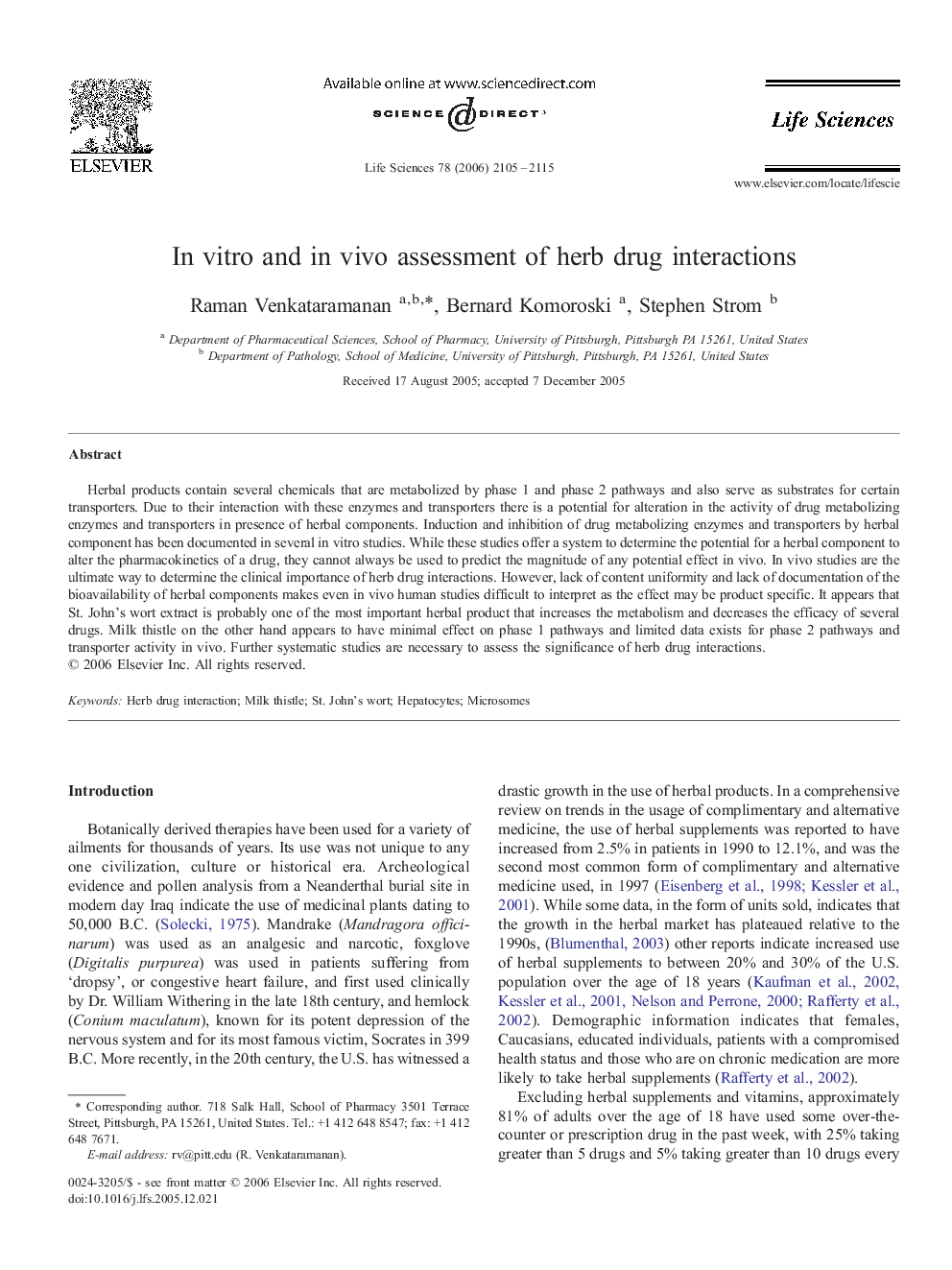 In vitro and in vivo assessment of herb drug interactions