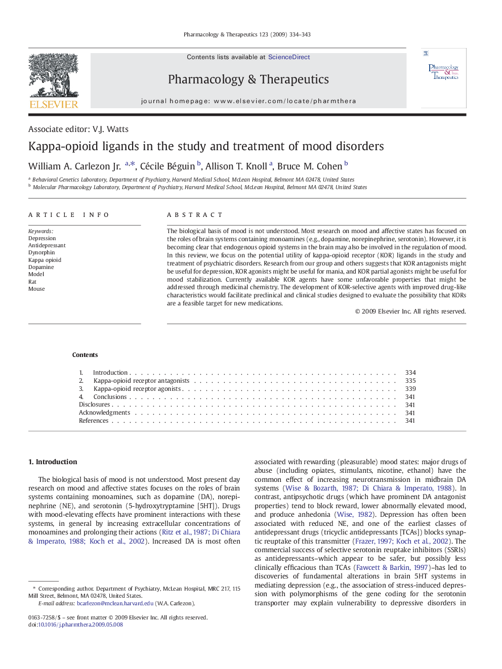 Kappa-opioid ligands in the study and treatment of mood disorders